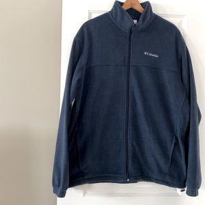 Columbia Benton Springs Blue Full Zip Fleece XXLT Jacket 2XLT